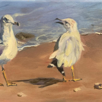 "Are You Listening?" by Ann Hagan Webb, SOLD @ SBG