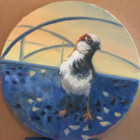 "Curious Visitor" by Ann Hagan Webb