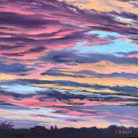 "Magenta Sunrise Over Newport" by Ann Hagan Webb