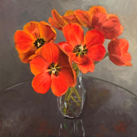 "Tulips, Wide Open" by Ann Hagan Webb, SOLD
