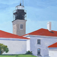 "Blue Sky Over Beavertail" by Anne Winthrop Cordin