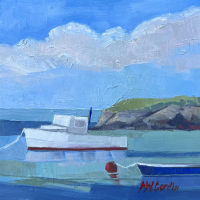 "Monhegan Morning Calm" by Anne Winthrop Cordin, SBG Member