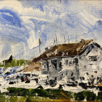 Craig Masten, "Boathouse, New Harbor, Block Island"