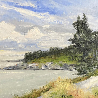 "Shoreline With Pines" by Craig Masten