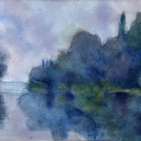 "The Seine at Giverny" after Claude Monet (1885) by Craig Masten