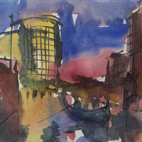 Honorable Mention : "Waterfire, Providence" by Craig Masten