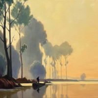 "Jacob’s Early Morning" after Alexandre Jacob by Didem Kokturk, SOLD @ SBG