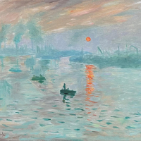 "Monet’s Sunrise Impression" by Didem Kokturk