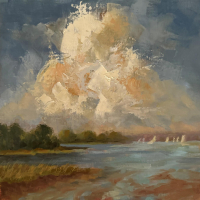 "Sailing Away" by Donato Beauchaine, SOLD @ SBG