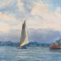 "After the Storm Passed" by Elaine Porter, SOLD @ SBG