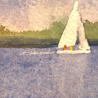 "Out For A Sail" by Elaine Porter, SOLD @ SBG