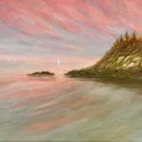 "Sailing back from Block Island" by Elaine Porter