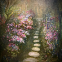 "When the Fireflies Come Out To Play" by Elaine Porter, SOLD @ SBG