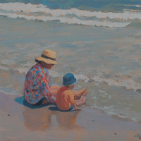 "A Cool Pair" by Jonathan Small, SOLD @ SBG