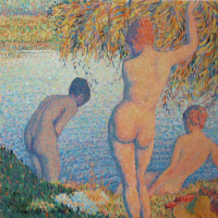 HONORABLE MENTION, "Trois Baigneuses" after Evariste Gustave de Buck by Jonathan Small