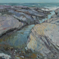 Honorable Mention,  "Brenton Point" by Linda Davey