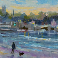 "Beach Walk" by Linda Davey, SOLD @ SBG