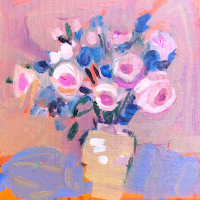 Linda King Davey, "Pretty In Pink", SOLD @ SBG
