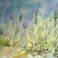 Honorable Mention, "Fenced" by Lorraine Bromley