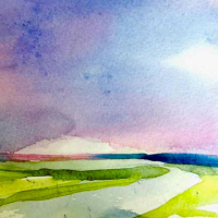 "On the Path" by Lorraine Bromley, SOLD @ SBG