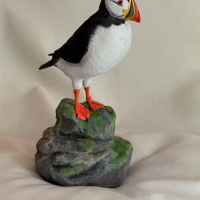 "Atlantic Puffin" by Mark Knapp, SOLD @ SBG