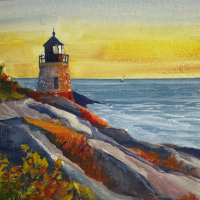 "Castle Hill Lighthouse" by Meg Arpin