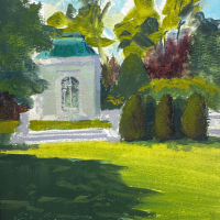 "Folly at the Elms" by Meg Arpin, SOLD @ SBG