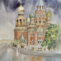 "St. Petersburg Cathedral" by Paola Mangiacapra