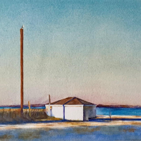 "Third Beach" after David Dewey by Priscilla Malone