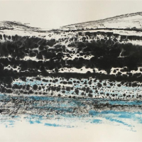 "Mountain Over Lake" by Stephanie Marisca